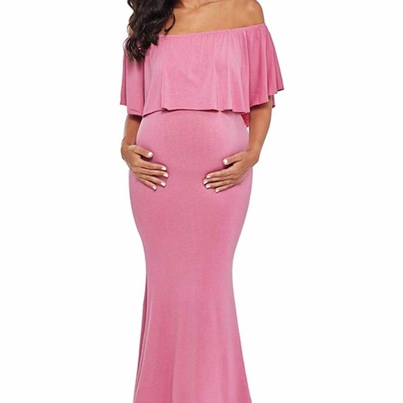 Dresses & Skirts - Pink Maternity Gown